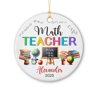 Professeur De Mathématiques Pendentif De Noël Décoratifs Décoration De Noël A Suspendre Céramique Ornement Suspendu pour Jardin Salon Festival