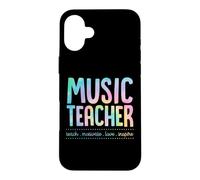 Professeur de Musique Enseigner Motivate Love Inspire Teaching Devise Coque pour iPhone 16 Plus