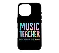 Professeur de Musique Enseigner Motivate Love Inspire Teaching Devise Coque pour iPhone 16 Pro