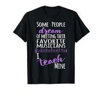 Professeur de Musique Some People Dream Musician I Teach Mine Violet T-Shirt
