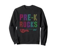 Professeur de PRE-K Rocks Rockstar Ready Crush PreK Bruh We Back Sweatshirt