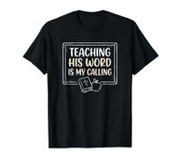 Professeur de Religion Enseignant sa Parole étude de la Bible École du Dimanche T-Shirt