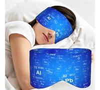 Professeur de sciences : Éléments amusants et tableau périodique, Masque de sommeil pour la maison, les voyages et le travail posté, couvrant entièrement les yeux et bloquant la lumière