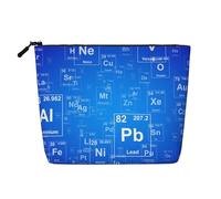 Professeur de Sciences Éléments Amusants Tableau périodique,Trousse de Toilette de Voyage Portable, Imitation Lin, en Lin.