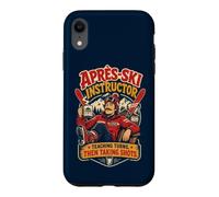 Professeur de Ski d'apres pour enseigner des Tours de Prise de Vue Amusants Coque pour iPhone XR