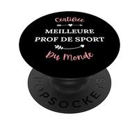 Professeur de sport eps Certifiée meilleure prof de sport PopSockets PopGrip Interchangeable