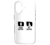 Professeur de Yoga Amusant « Your Sister My Sister Brother » Coque pour iPhone 17