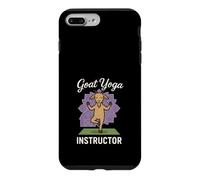 Professeur de Yoga avec chèvre - Retraite de Bien-être Animal Amusant Coque pour iPhone 7 Plus/8 Plus