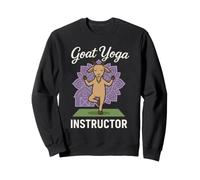 Professeur de Yoga avec chèvre - Retraite de Bien-être Animal Amusant Sweatshirt