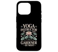 Professeur de Yoga par Day Gardener by Night Coque pour iPhone 16 Pro