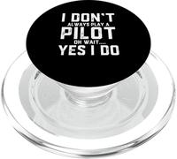 Professeur d'école de Pilotage d'avion Commercial Pilote d'avion PopSockets PopGrip pour MagSafe