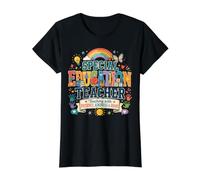 Professeur d'éducation spécialisée Enseignant avec Citation T-Shirt Graphique avec Valeur, Femme, Noir, L