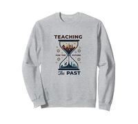 Professeur d'études sociales : enseigner Le passé pour l'avenir Sweatshirt, Unisexe pour Adultes, Gris Chiné, L