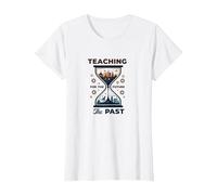 Professeur d'études sociales : enseigner Le passé pour l'avenir T-Shirt, Femme, Blanc, L