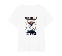 Professeur d'études sociales : enseigner Le passé pour l'avenir T-Shirt, Femme Grandes Tailles, Blanc, 5X