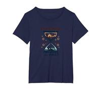 Professeur d'études sociales : enseigner Le passé pour l'avenir T-Shirt, Femme Grandes Tailles, Bleu Marine, 1X