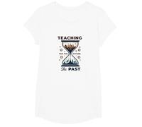 Professeur d'études sociales : enseigner Le passé pour l'avenir T-Shirt, Fille, Blanc, L