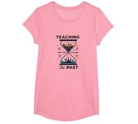 Professeur d'études sociales : enseigner Le passé pour l'avenir T-Shirt, Fille, Rose, M