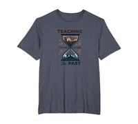 Professeur d'études sociales : enseigner Le passé pour l'avenir T-Shirt, Homme Grandes Tailles, Bleu Chiné, 5X Tall