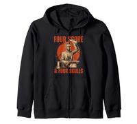 Professeur d'histoire de Lincoln à Four Score & Four Skulls Sweat à Capuche