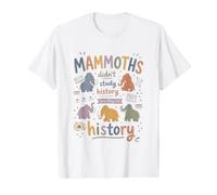 Professeur d'histoire Mammouth Histoire Humour Préhistorique T-Shirt Graphique avec Valeur