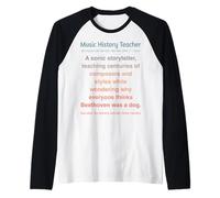 Professeur d'histoire musicale drôle Manche Raglan