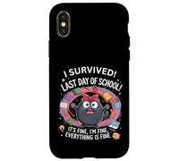 Professeur drôle auquel J'Ai survécu au dernier Jour d'école 2025, C'est très Bien Coque pour iPhone X/XS