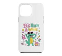 Professeur drôle de Retour à l'école Ça Fait Longtemps Crocodile Coque pour iPhone 13 Pro Max