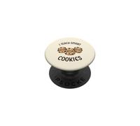 Professeur drôle, j'enseigne Les Cookies intelligents, Mignon Cookie Intelligent Kawaii PopSockets PopGrip Adhésif