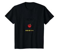 Professeur Happy Fri-Yay : 5 Jours d'arrêt, 2 Jours pour retrouver Apple Fun T-Shirt, Enfant, Noir, 2 Ans