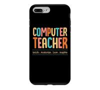Professeur Informatique Enseigner Motivate Amour Inspire Enseignement Devise Coque pour iPhone 7 Plus/8 Plus