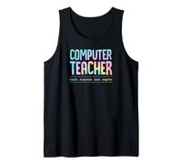 Professeur Informatique Enseigner Motivate Amour Inspire Enseignement Devise Débardeur