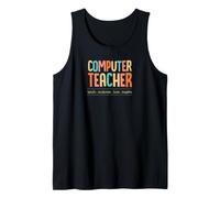 Professeur Informatique Enseigner Motivate Amour Inspire Enseignement Devise Débardeur