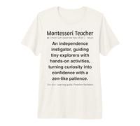 Professeur Montessori drôle T-Shirt Haut de Gamme