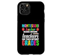 Professeur Montessori Parce Que des professeurs géniaux Peuvent enseigner Coque pour iPhone 11 Pro