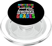 Professeur Montessori Parce Que des professeurs géniaux Peuvent enseigner PopSockets PopGrip pour MagSafe