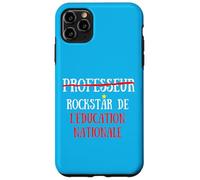 Professeur Non mais Rock Star de L'Education Nationale Drôle Coque pour iPhone 11 Pro Max