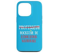 Professeur Non mais Rock Star de L'Education Nationale Drôle Coque pour iPhone 13 Pro