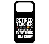 Professeur retraité drôle, Je Leur AI appris Tout ce qu'ils savent Coque pour iPhone 17 Pro Max
