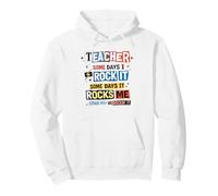 Professeur Some Days I Rock It Funny Educator Sweat à Capuche