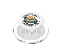 Professeur Summer Break Beaching Not Teaching Beach Trip PopSockets PopGrip pour MagSafe