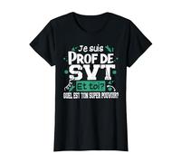 Professeur SVT Sciences Vie Cadeau Humour Terre Métier T-Shirt, Femme, Noir, XXL