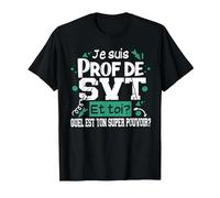 Professeur SVT Sciences Vie Cadeau Humour Terre Métier T-Shirt, Homme, Noir, S