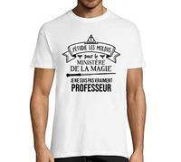 Professeur T-Shirt Homme Collection J'étudie Les Moldus pour Le Ministère de la Magie | Tee Shirt Métier/Travail Humour Fun drôle pour Les Sorciers en Mission S