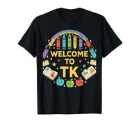 Professeur TK Bienvenue à TK First Day Early Learning T-Shirt Graphique avec Valeur, Homme, Noir, XL