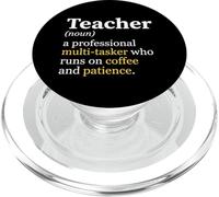 Professeur : Un éducateur Professionnel Polyvalent en matière de Patience Face au café PopSockets PopGrip pour MagSafe