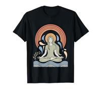Professeur Yoga Zen Meditation Mindfulness Art T-Shirt