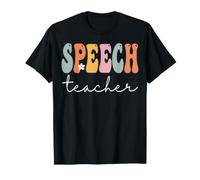 Professeure de Discours Retro Groovy Women de Retour à l'école T-Shirt