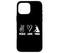 Professeure de Yoga Peace Love Yoga Proud Women Coque pour iPhone 16 Pro Max