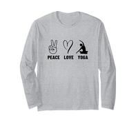 Professeure de Yoga Peace Love Yoga Proud Women Manche Longue